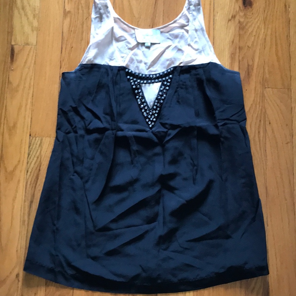 Madison Marcus Silk Top, Beads/Rhinestones